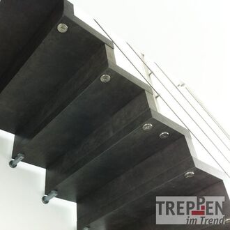Holztreppe mit Longlife-Stufen