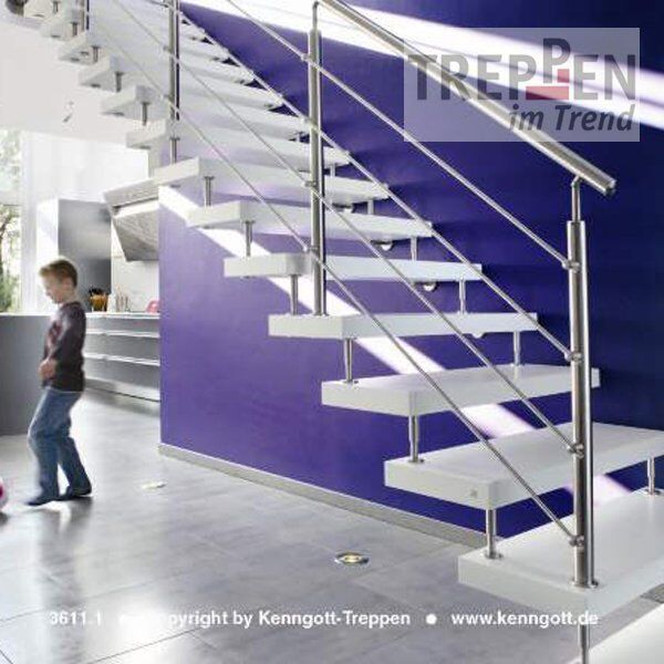 Holztreppe mit Longlife-Stufen