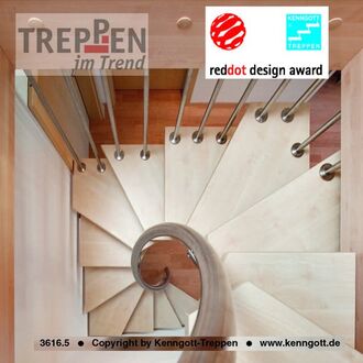 Holztreppe mit Longlife-Stufen