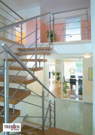Holztreppe mit Longlife-Stufen