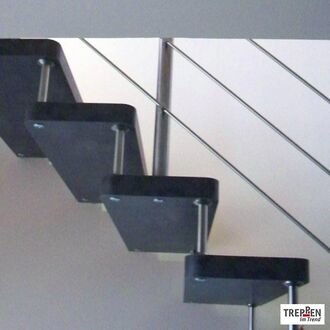 Holztreppe mit Longlife-Stufen