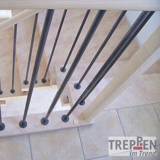 Holztreppe mit Longlife-Stufen